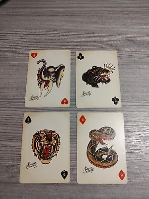 (4) Sailor Jerry Playing Cards All 5's Spiced Rum Clubs Hearts Diamond Spade  • $2.70