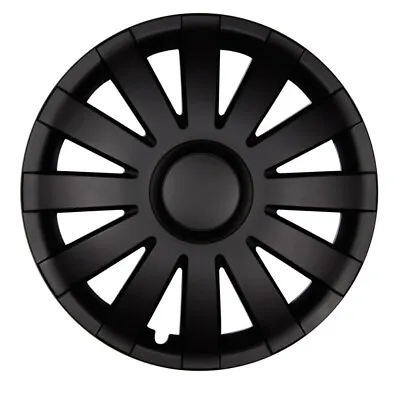 Hubcaps Agat 16 Inch #77 IN Black Matte 4x Premium Design Hub Caps • $154.48