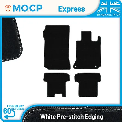 Express With White Pre-Stitch Trim Car Mats To Fit Mercedes C-Class C204 Coup... • $29.12