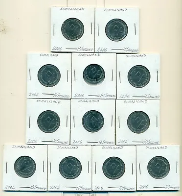 12 COIN ZODIAC SET From SOMALILAND (12 DIFFERENT TYPES/ALL DATING 2006) • $15.50