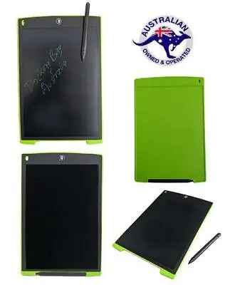 LCD Electronic Writing Tablet Board 8.5 Inch EWriter Doodle Pad Message GreenA11 • $9.99