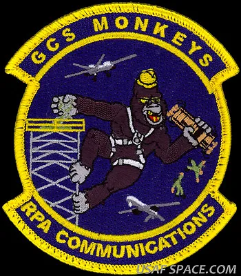 USAF 849th UAV DRONE COMMUNICATIONS SQ. MQ-1 PREDATOR MQ-9 REAPER CONTROL PATCH • $9.95