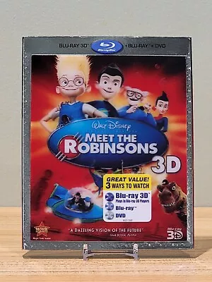 Meet The Robinsons 3D/Blu-ray/DVD 3-Disc Set Disney W/Slipcover HTF RARE OOP • $54.95