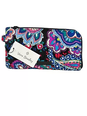 Vera Bradley Tech Wristlet Wallet RFID Protection Haymarket Paisley Nwt $59 • $30