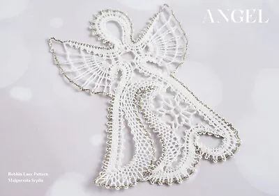 Bobbin Lace Angel Pattern Christmas Diy Gift Lacemaking Thread Kit Tools • £6.50