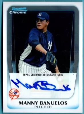 2011 Bowman Chrome  Autograph Auto   Manny Banuelos  Card # BCP-133 • $8