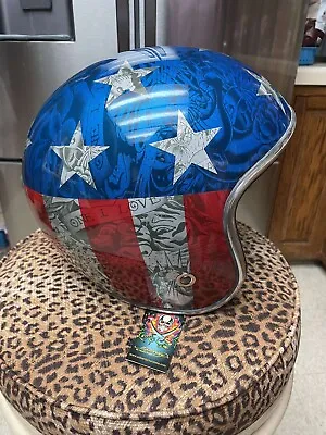 Ed Hardy Christian Audigier XL Americana Motorcycle Helmet (DEADSTOCK) • $300