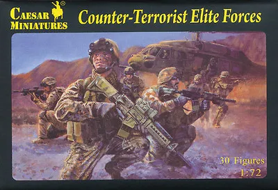 Caesar Miniatures 1/72 082 US Counter-Terrorist Elite Forces • $20.85