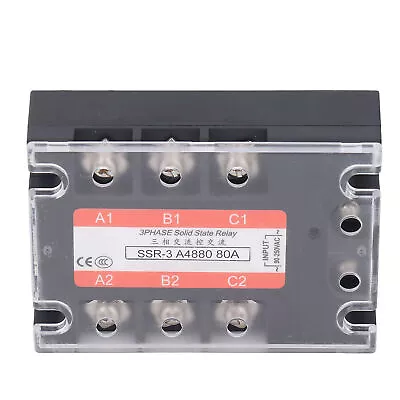 3 Phase Solid State Relay 600VAC Bidirectional SCR AC To AC SSR Module 480V 80A • $33.14