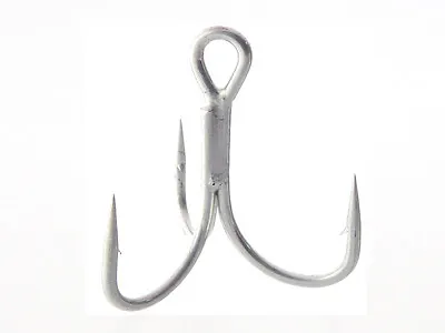 OWNER STX58TN Saltwater 3X Treble Hooks/ Silver Chrome / Size #04 - #4/0 • £10.73