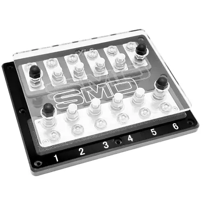 SMD Six XL2 6 Slot ANL Fuse Block With Stainless Steel And Aluminum Hardware • $164.99