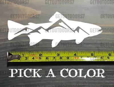 Fly Fishing Sticker Decal Mountain Fishpond Simms Sage Trout Hatch Ross Dr Slick • $4.99