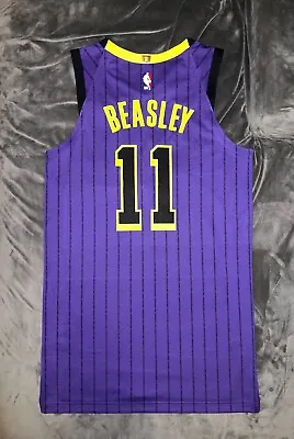 MICHAEL BEASLEY Los Angeles Lakers GAME USED WORN Nike Jersey 44 Heat Lebron • $1099.99