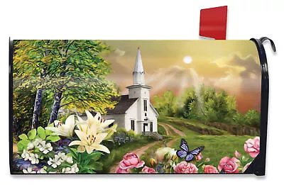 Spring Church Magnetic Mailbox Cover Easter Standard Briarwood Lane • $17.97