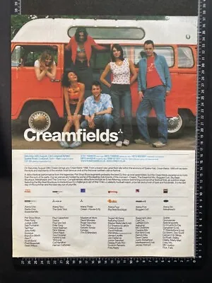 £11.99 • Buy Creamfields Music Festival - 1999 Vintage Advert Poster L189