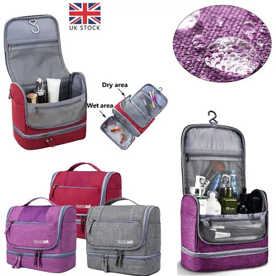 Travel Makeup Bag Makeup Cosmetic Case Organizer Portable Artist Storage Bag UK • £9.27