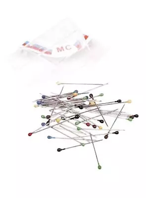 100 Small Coloured Pins With Motif Heads 3cm • £3.49