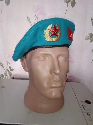 Soviet Russian VDV Green Beret Cap Military Hat USSR Uniform • $68.98