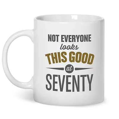 70th Birthday Gift Present Idea For Men Women Ladies Dad Mum Happy 70 Mug • £8.95