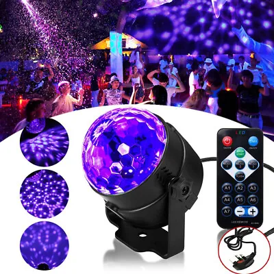 £12.99 • Buy UV LED Magic Ball Stage Light Lighting Strobe Effect Disco Party Remote Lamp UK