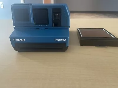 Polaroid Impulse 600 Camera Blue With Film Vintage • $50