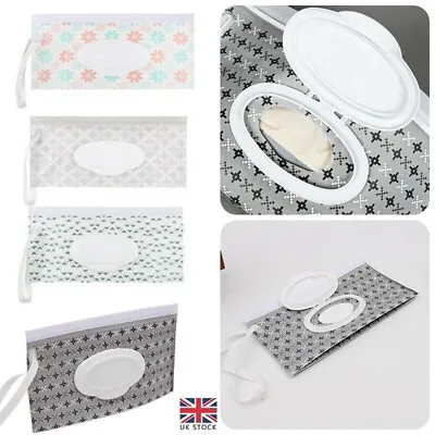 £3.73 • Buy Clear Wipes Holder Case Wet Wipes Bag Cosmetic Pouch Easy Carry Wipe Container