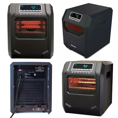 4 Element 1500W Portable Electric Infrared Quartz Space Heater Indoor • $76.99