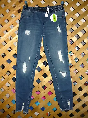 Girls Justice Stretch Cotton Blend Denim Leggins / Jeans Size 16 Repreve NWT • $9.99