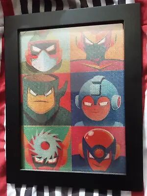 Megaman / Mega Man Classic Wall Art Piece Print - W/ Frame • $7.99