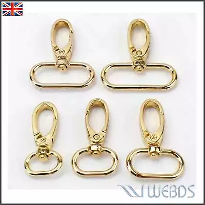 Bag Clasps Lobster Swivel Trigger Clips Snap Hook - Gold • £4.99