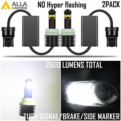 $34.98 • Buy Alla Lighting 7443 LED Turn Signal Light/Brake Lamp White Bulb,NO Hyper Flashing
