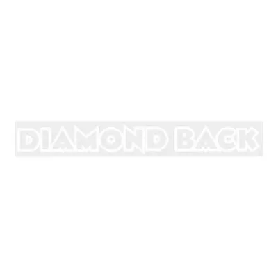 Diamond Back - White - Horizontal - Stem Decal - Old School Bmx • $6.60