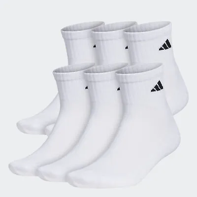 Athletic Cushioned Quarter Socks 6 Pairs • $22