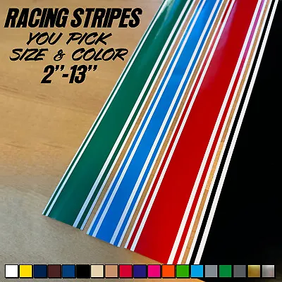 ANY SIZE 72  Vinyl Racing Rally Stripes Decals Sticker Pinstripes Trailer Boat • $12.49