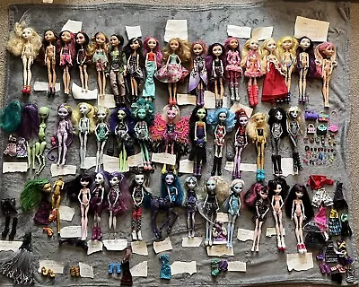 Monster High Bundle 40 Dolls + Spare Accessories And Clothing • $454.26