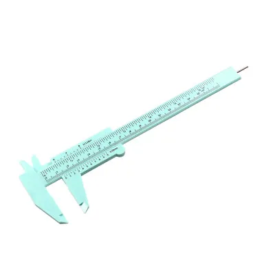 Vernier Caliper 150mm Mini Double Scale Plastic Ruler Measuring Tool Green • $6.66