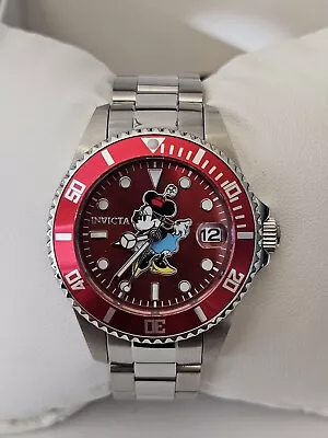 Invicta Character Minnie Mouse 35mm Ladies Stainless Watch - Model 25881 • $65
