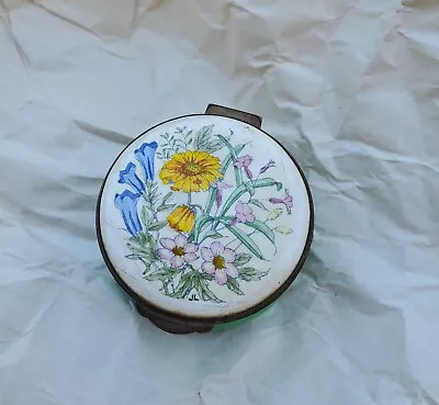 $1 • Buy Crummles And Co Green Floral Trinket Box 1.75 