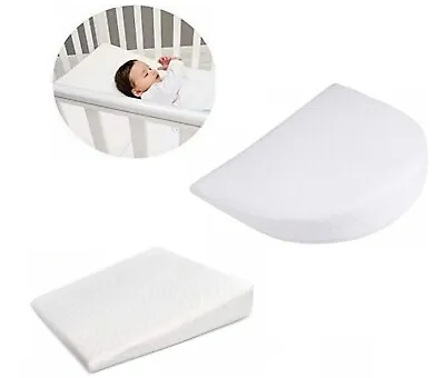 New Baby Wedge Pillow Anti Reflux Colic Cushion Pram Crib Cot Bed Flat All Sizes • £12.99
