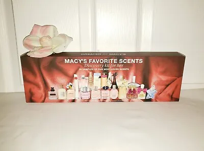 Macy's Favorite Scents Discovery Kit For Her Set Of 20 Women Parfum Samples • $69.99