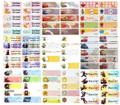 $3.99 • Buy Large (Size:47x15mm) Character Personalised Name Labels, Stickers, Waterproof