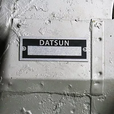 Datsun Custom ID Plate Vehicle Serial # Data Tag Sr20det 240z 260z 280z Fairlady • $36.84