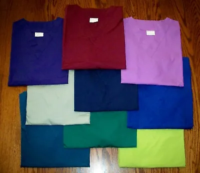 SCRUBS SHIRT TOP Womens  Lily Uniform Polyester & Cotton Blend 9 Colors • $9.99