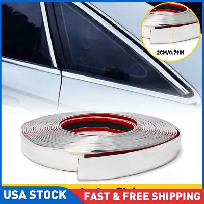 3/4'' Chrome Trim Molding Strip Car Door Window Bumper Side Trime Protector 16FT • $12.99