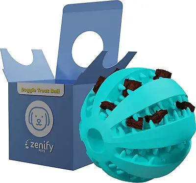 Zenify Puppy Toys Dog Toy Food Treat Interactive Puzzle Ball For Tooth Teethi... • $16.43