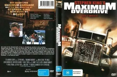 Maximum Overdrive DVD NEW REGION ALL • $11.68