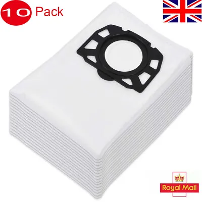 10Pcs Dust Bags For Karcher WD4 WD5 WD6 Premium Renovation Vacuum Pleated Filter • £16.14