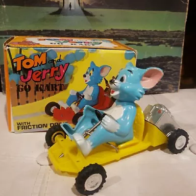 Vintage Marx TOM &JERRY Go Kart 1970s Friction Box Car Cart • $150