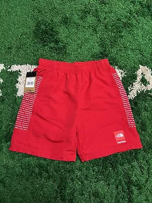 Supreme The North Face Nylon Shorts Red (Size Small Large 2XL) • $200