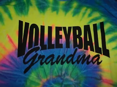 Volleyball Grandma Colortone Tie Dye Sz XL Long Sleeve T-shirt • $17